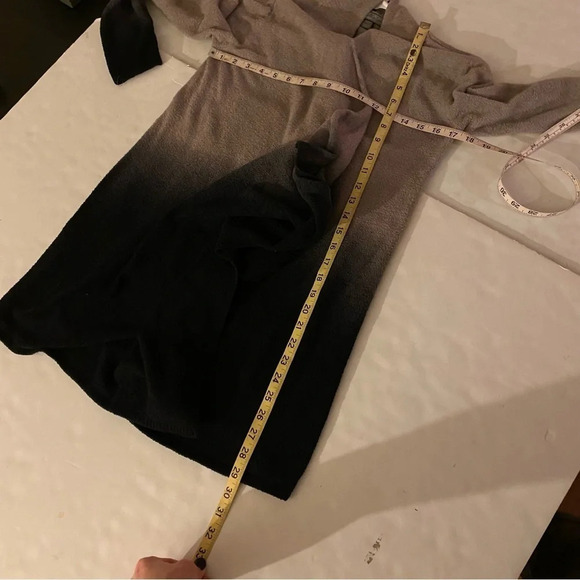 Barefoot Dreams Cardigan Sweater Small Medium Cozychic Lite Calypso Wrap Black - Picture 6 of 9